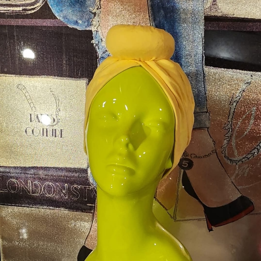 Yellow Turban Headwrap